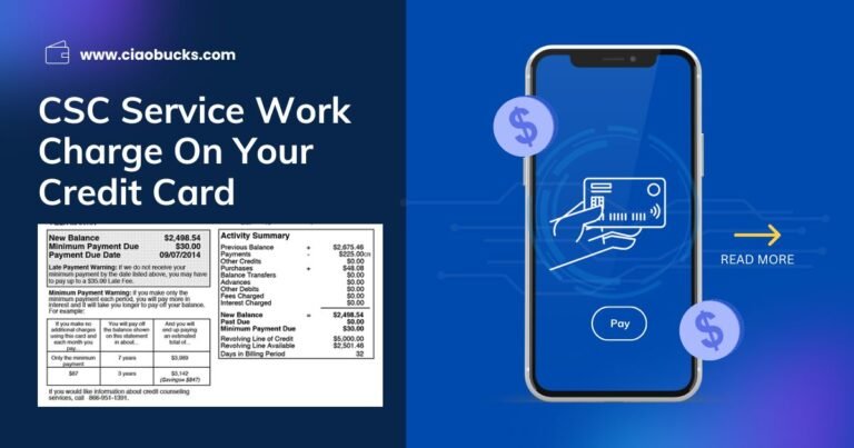 CSC Service Work Charge On Credit Card