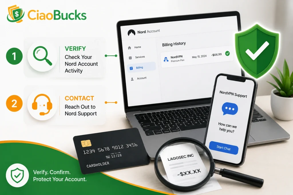 lagosec inc charge on credit card meaning