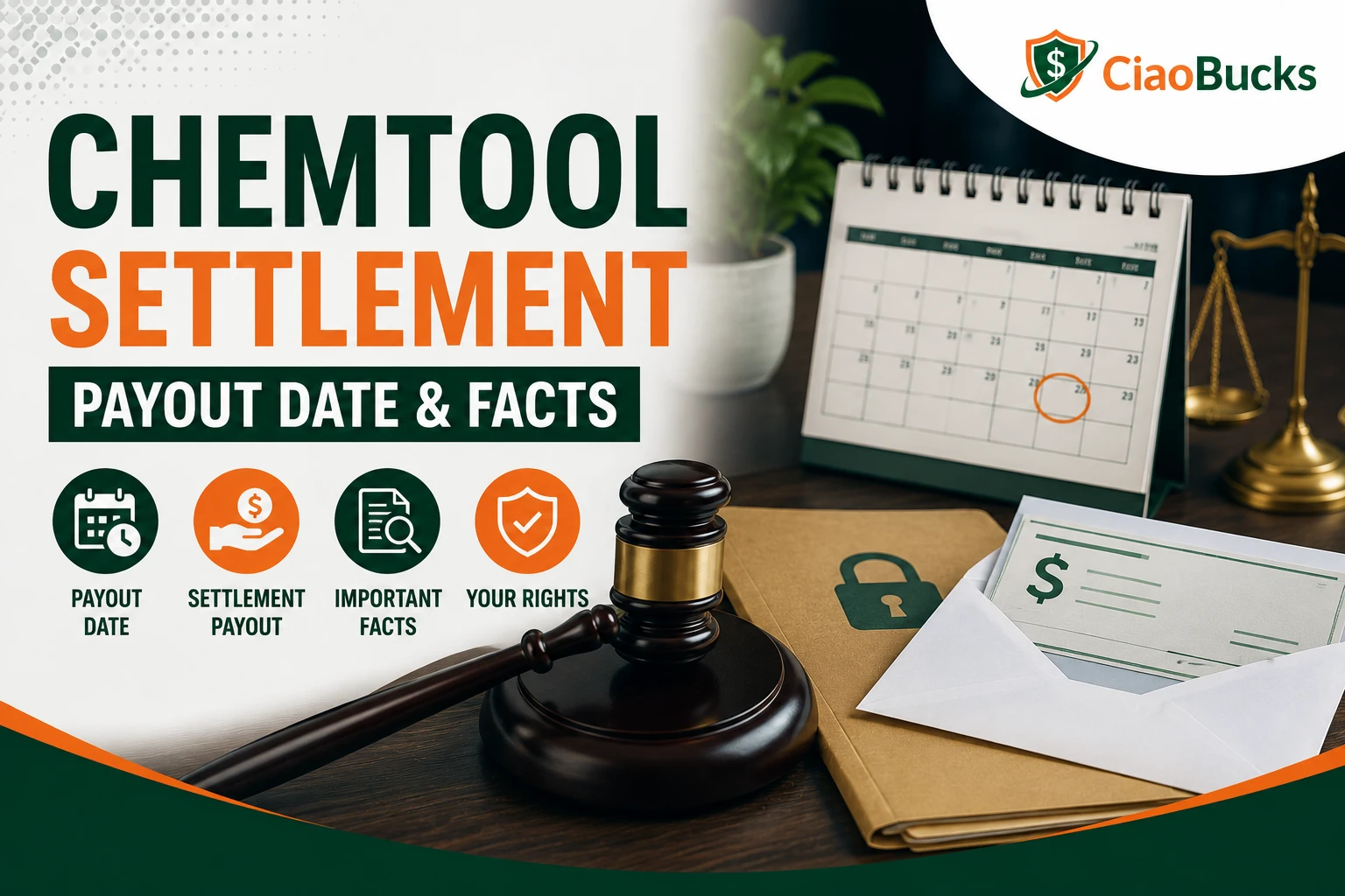 Chemtool settlement payout date