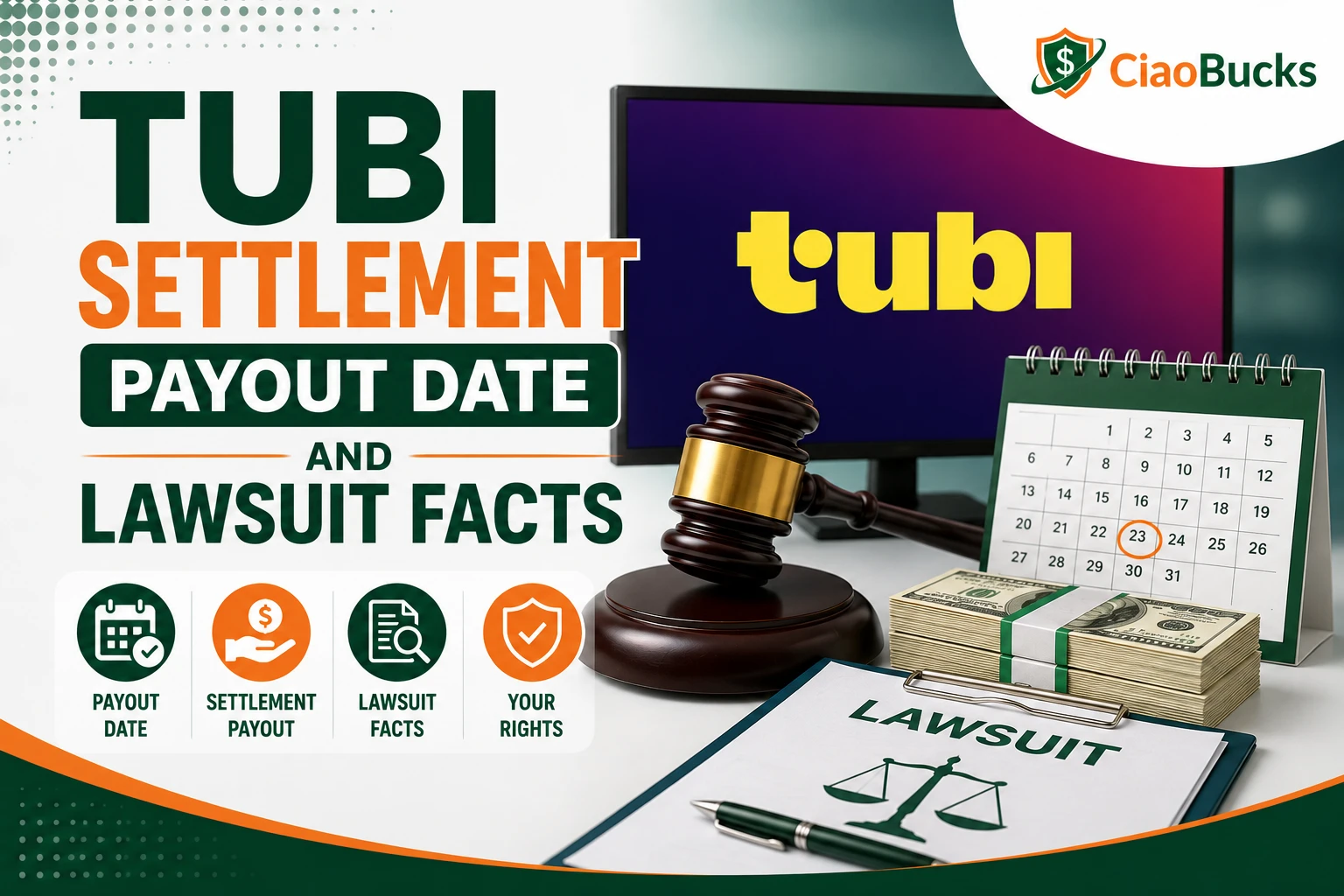 tubi settlement payout date